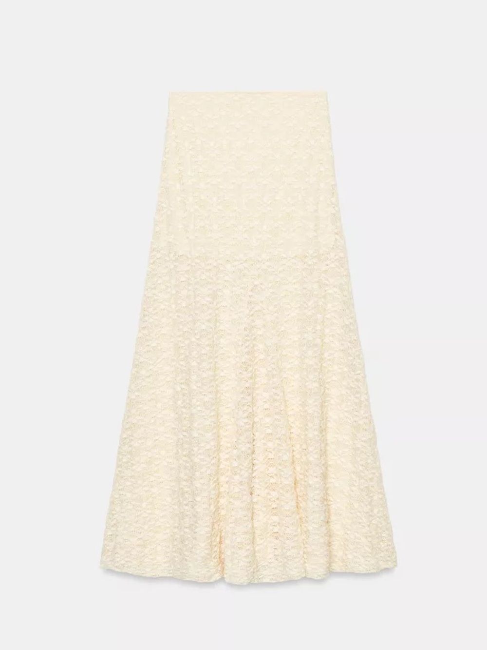 ZARA BOHO LONG LACE SKIRT - Picture 6 of 8